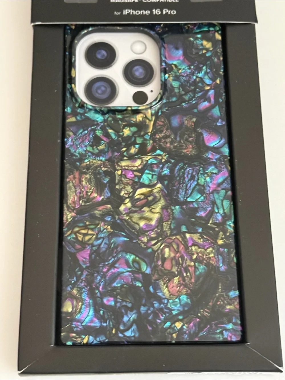 SQUARE by FLAUNT Iridescent Multi-Color iPhone 16 Pro Case